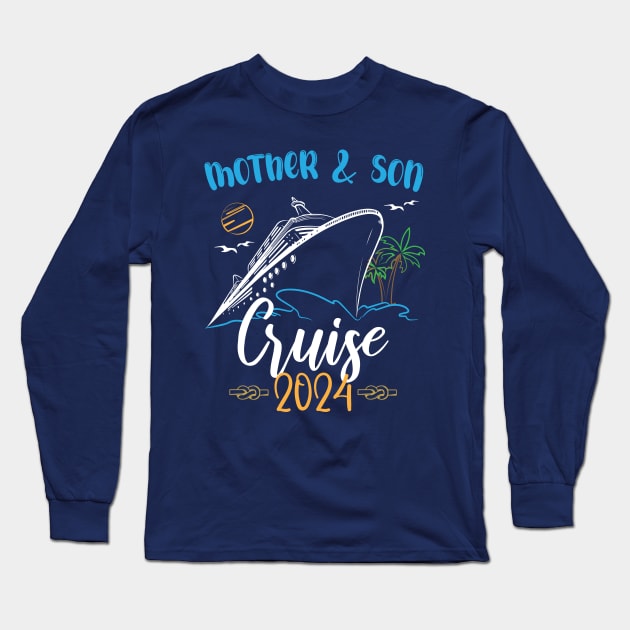 Mother And Son Cruise 2024, Travelling Traveller Long Sleeve T-Shirt by printalpha-art